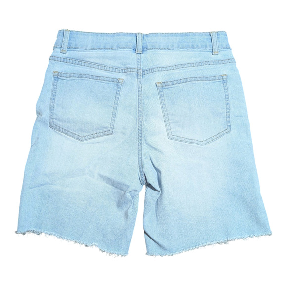 Wonder Nation - Girls Jean Shorts - Size 12 - Adjustable Elastic Fitting Bands - Picture 7 of 7